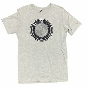 NEW BMC men's logo rhinestone tee in grey